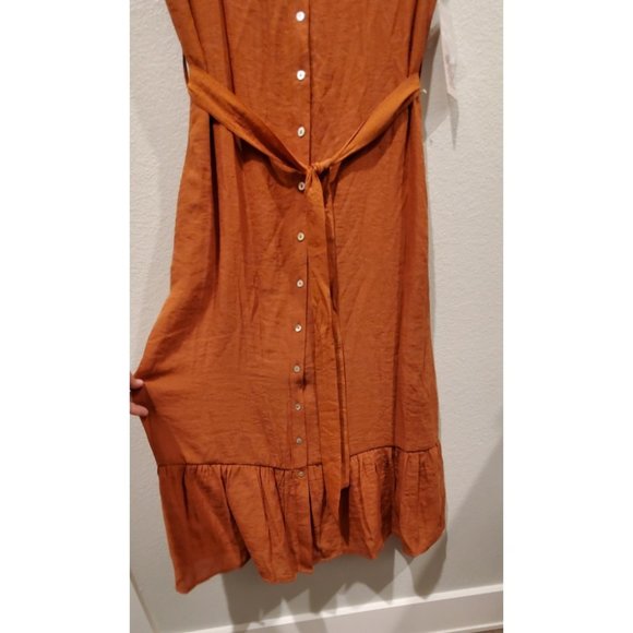 NANETTE LEPORE V-neck Button Front Midi Dress - Picture 3 of 4